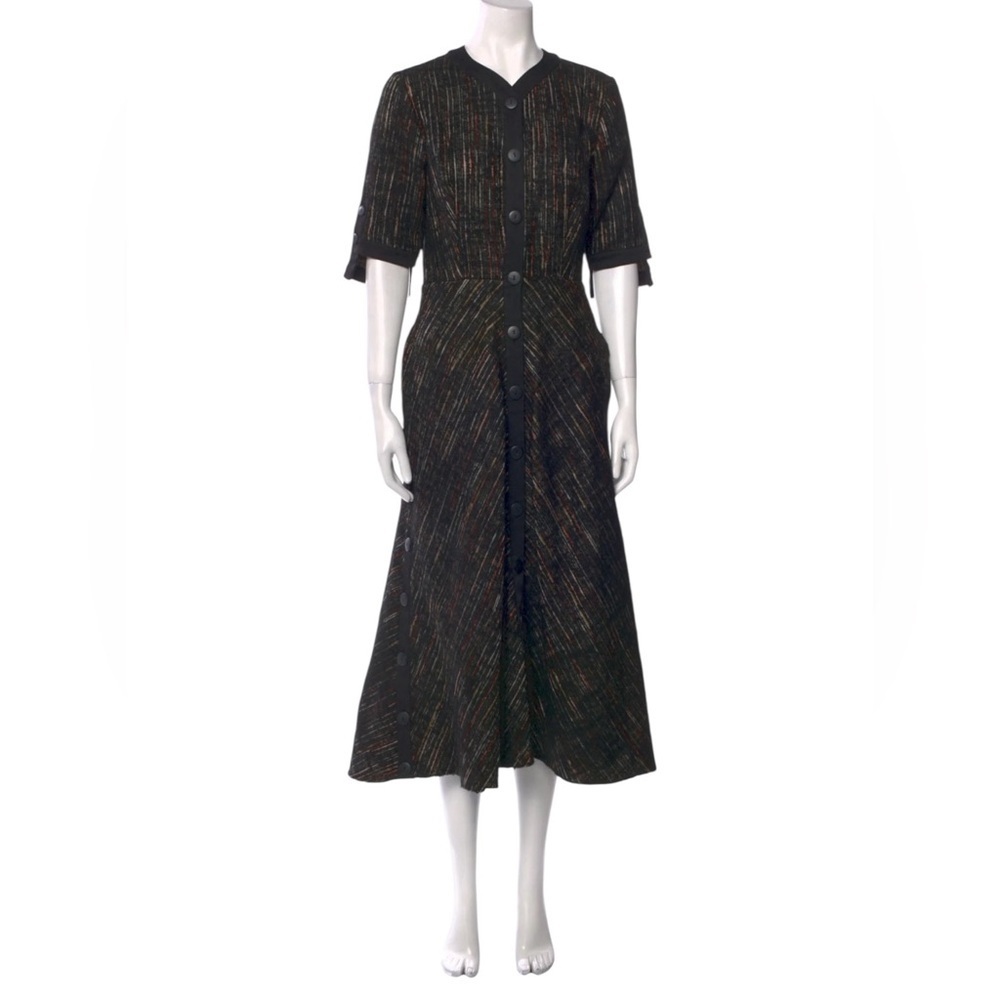 Hanh Merriman Elegant Black Button-Down Dress size 6